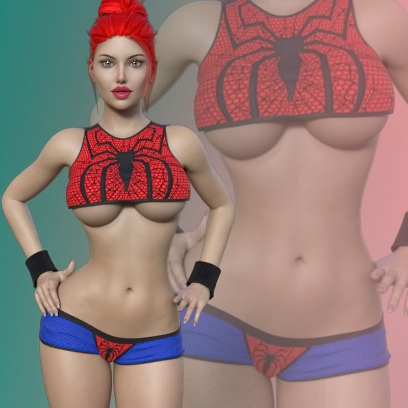 Mary Jane’s Outfit G8FG8.1F Plus Red Hair_DAZ3DDL