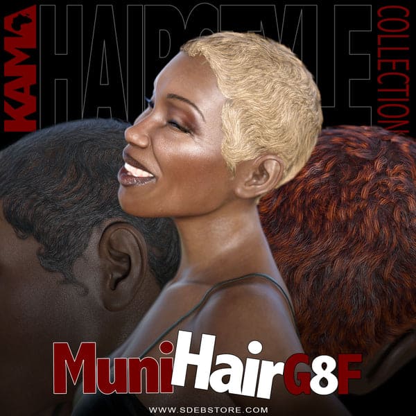 Muni Hair G8F_DAZ3D下载站