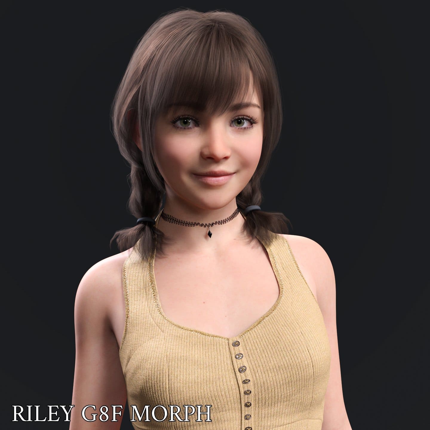 Riley Character Morph For Genesis 8 Females_DAZ3D下载站
