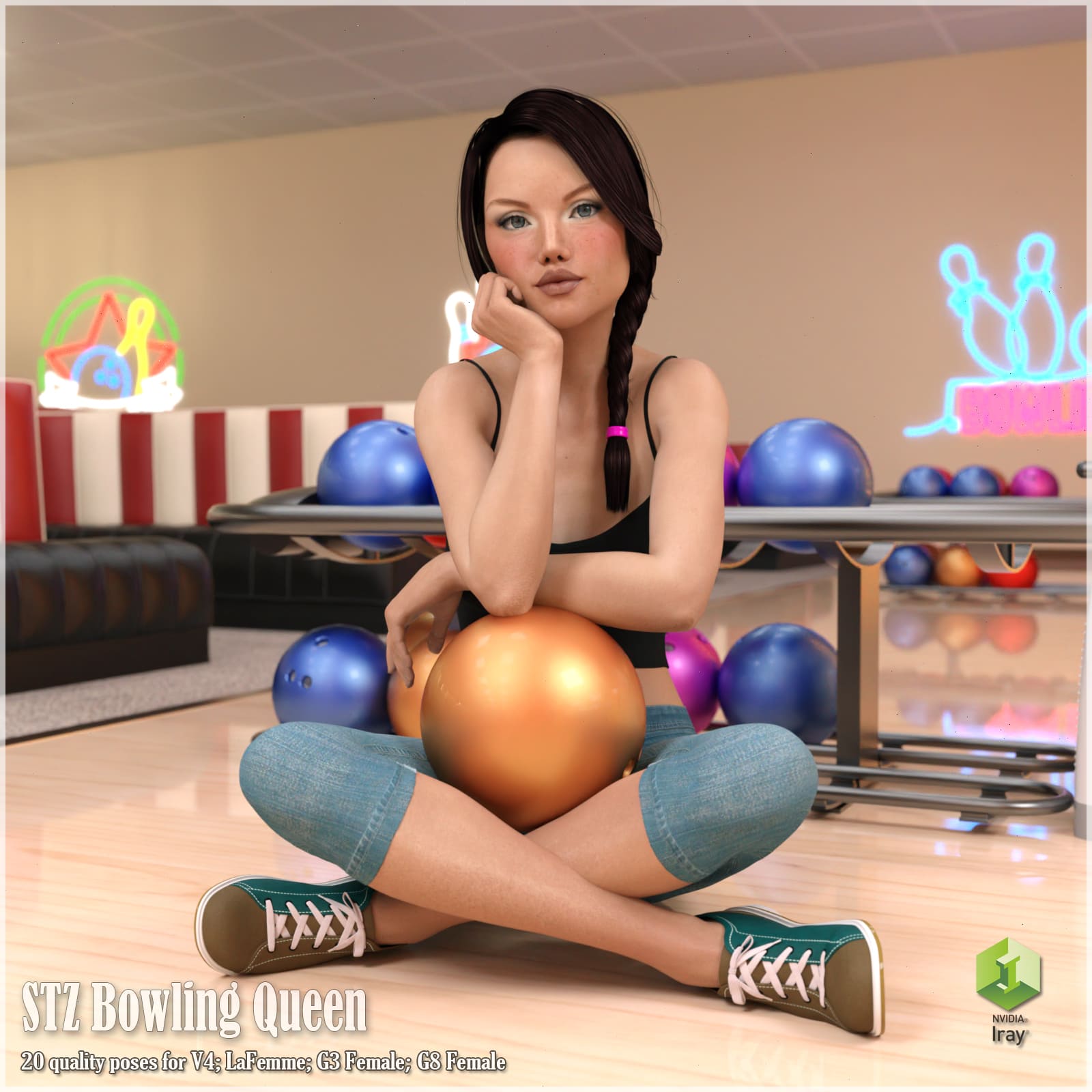 STZ Bowling Queen_DAZ3D下载站