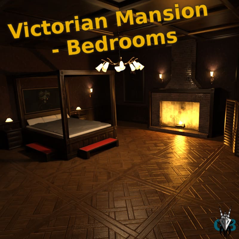 Victorian Mansion – Bedrooms_DAZ3DDL