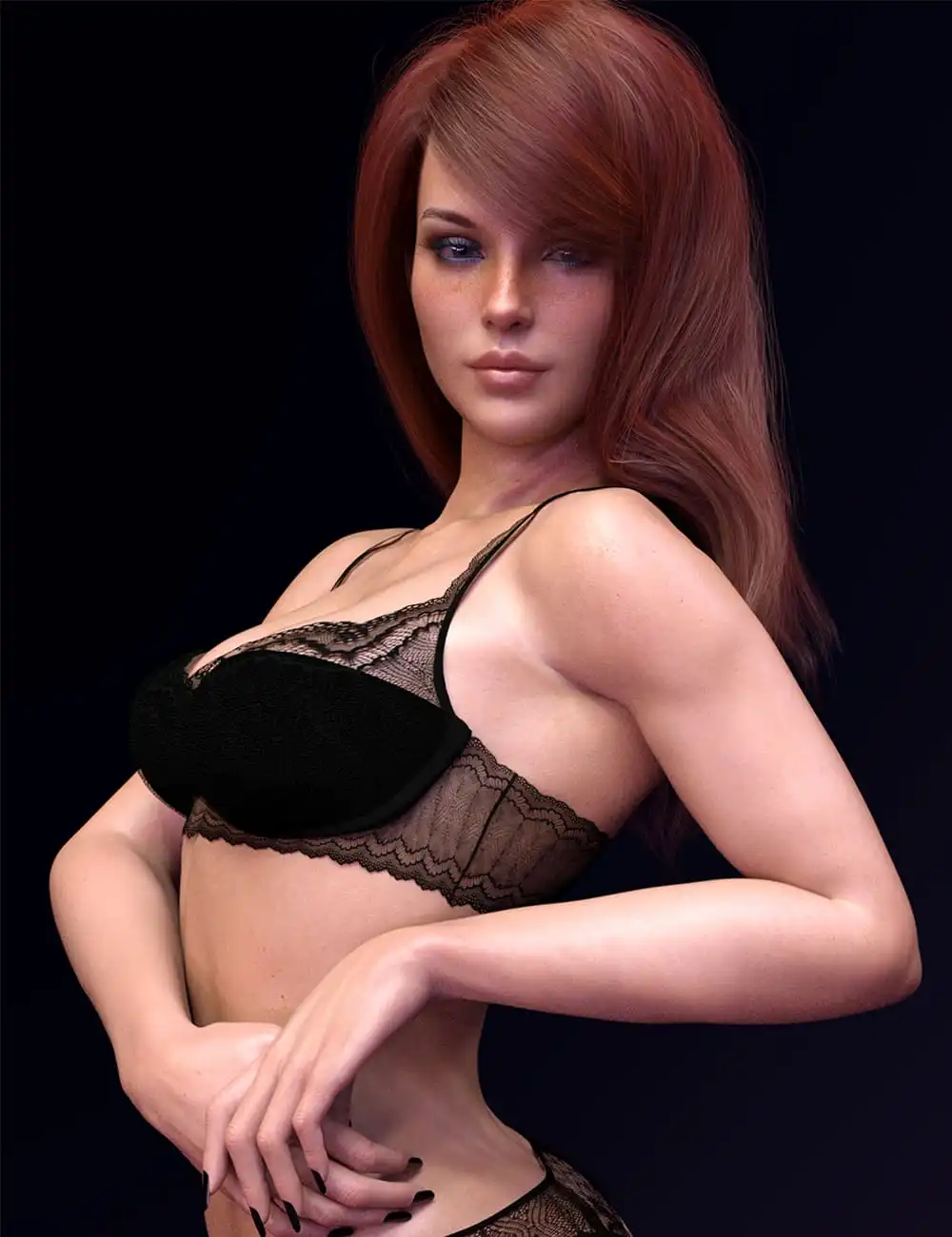 X-Fashion Lace Intimate Lingerie_DAZ3D下载站