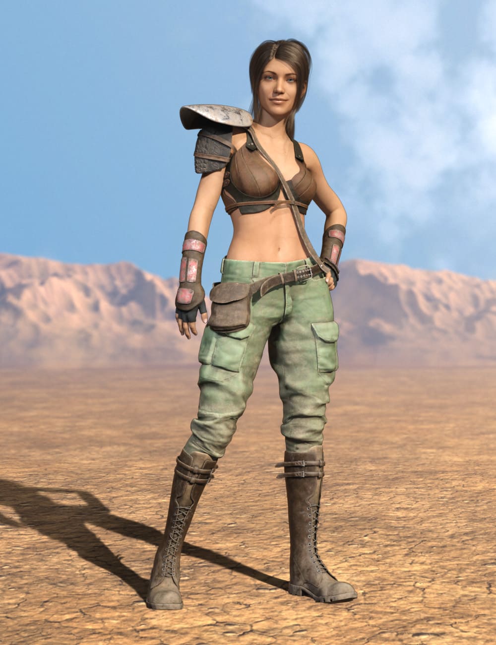 Bandit Sarah Outfit for Genesis 8 Females_DAZ3D下载站