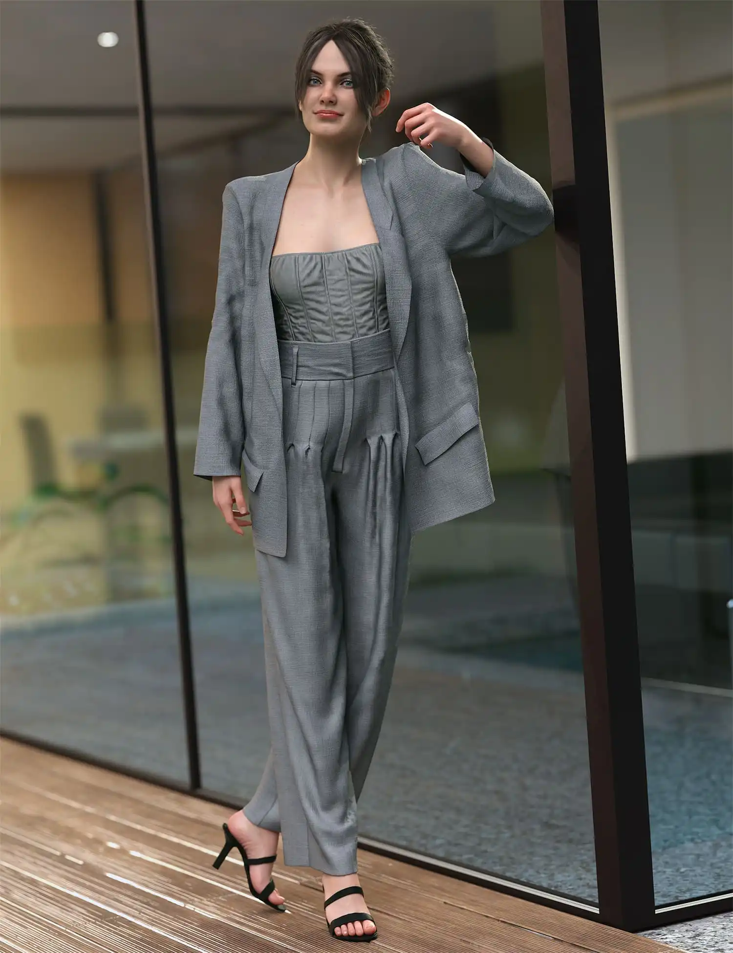 dForce AMDU Outfit for Genesis 8 and 8.1 Females Bundle_DAZ3D下载站