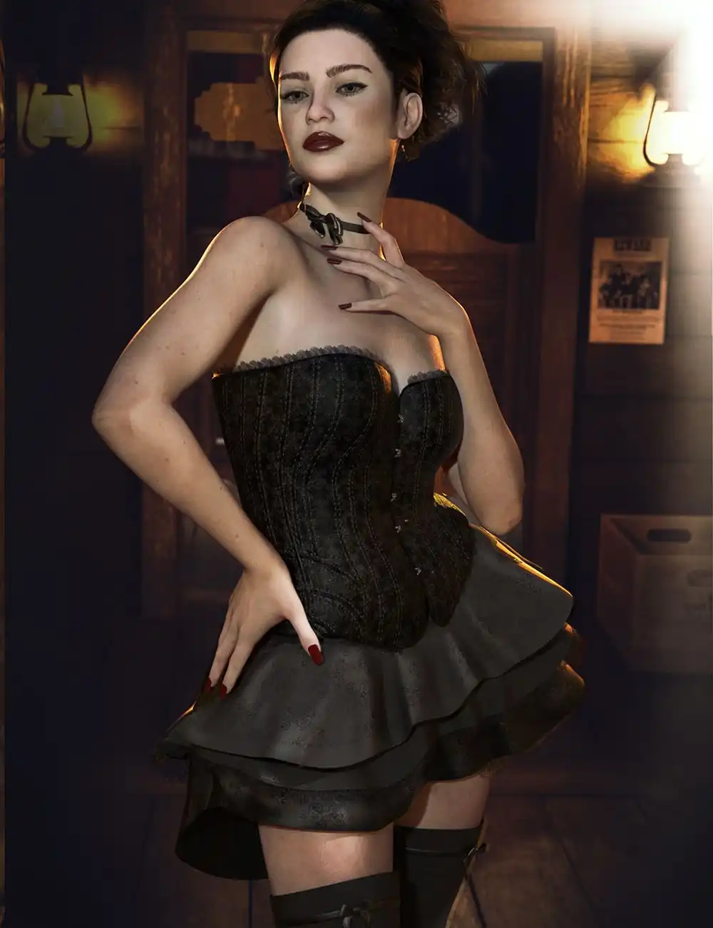dForce CB Mollie Mae Outfit for Genesis 8 Females_DAZ3DDL