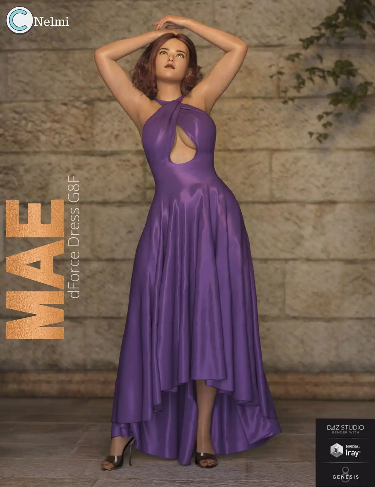 Dforce Mae Dress G8F_DAZ3DDL