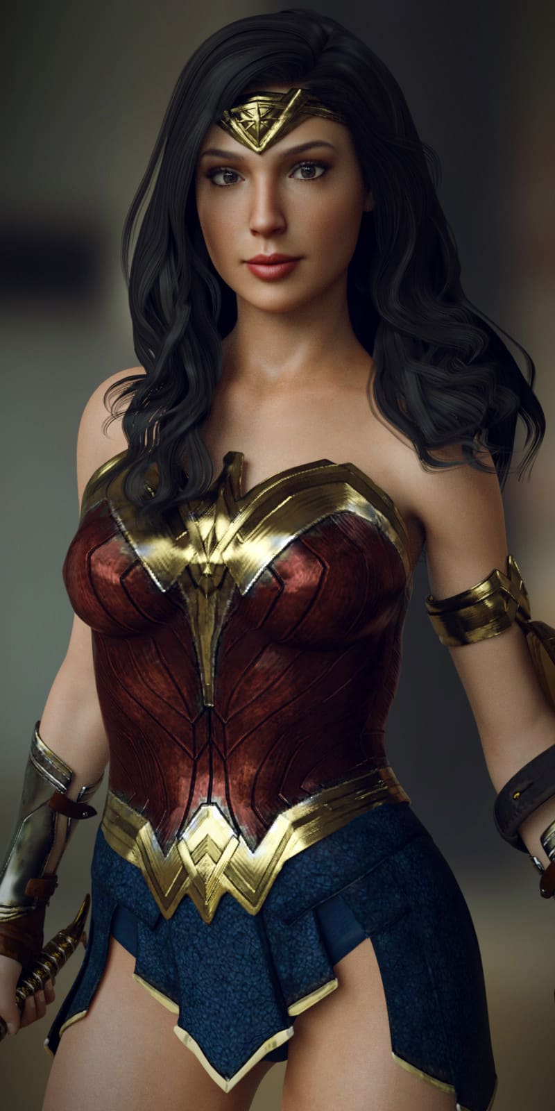 GG Wonder Woman Outfit for G8F_DAZ3D下载站