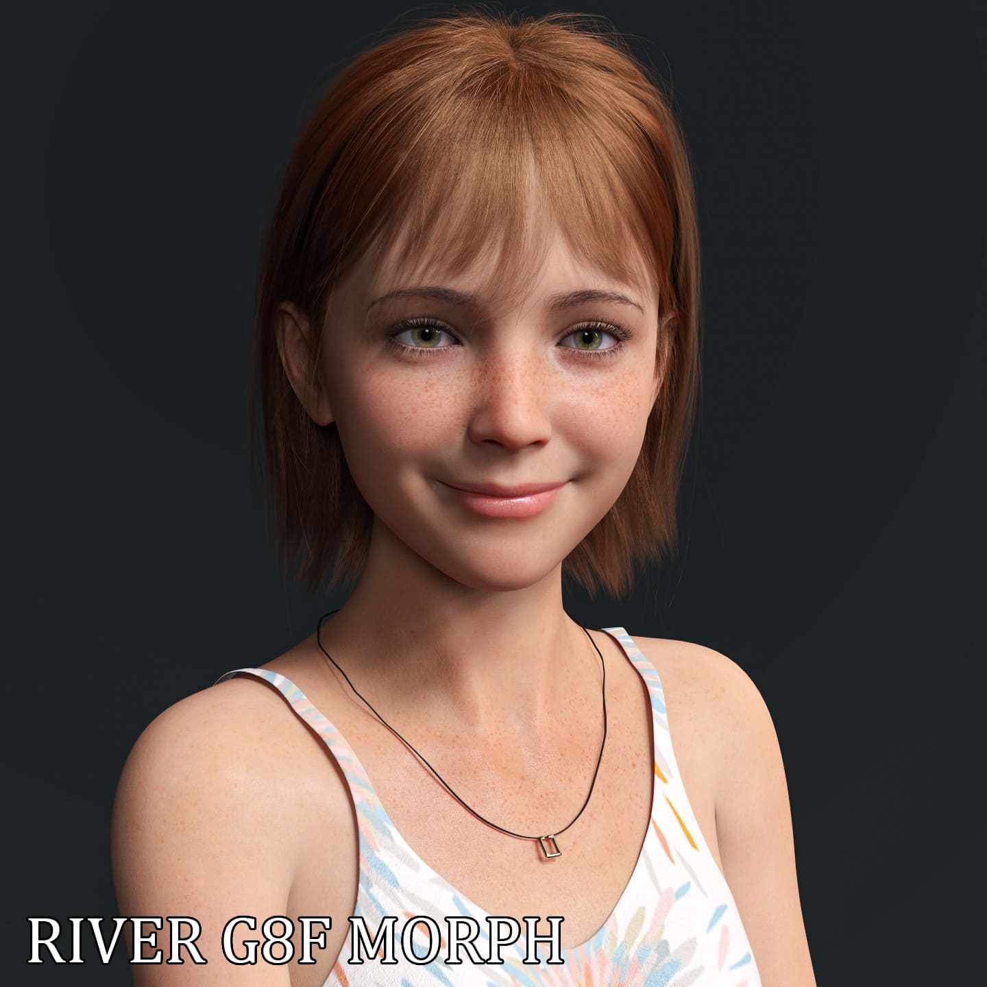 River Character Morph for Genesis 8 Females_DAZ3D下载站