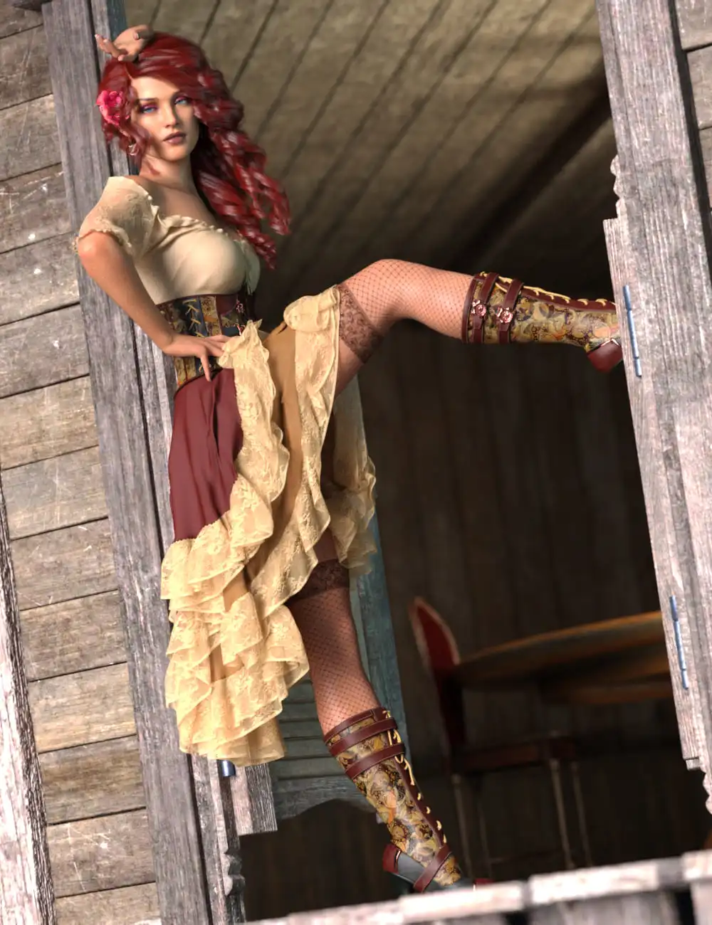Showgirl Poses for Genesis 8.1 Female_DAZ3D下载站