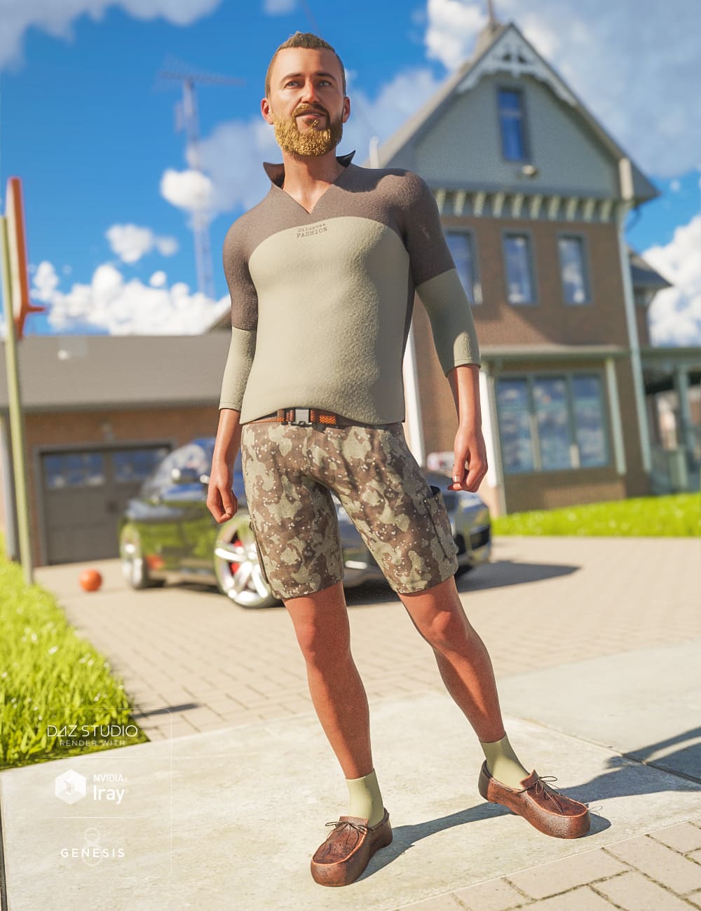 Casual Guy for Genesis 8 Male(s)_DAZ3D下载站