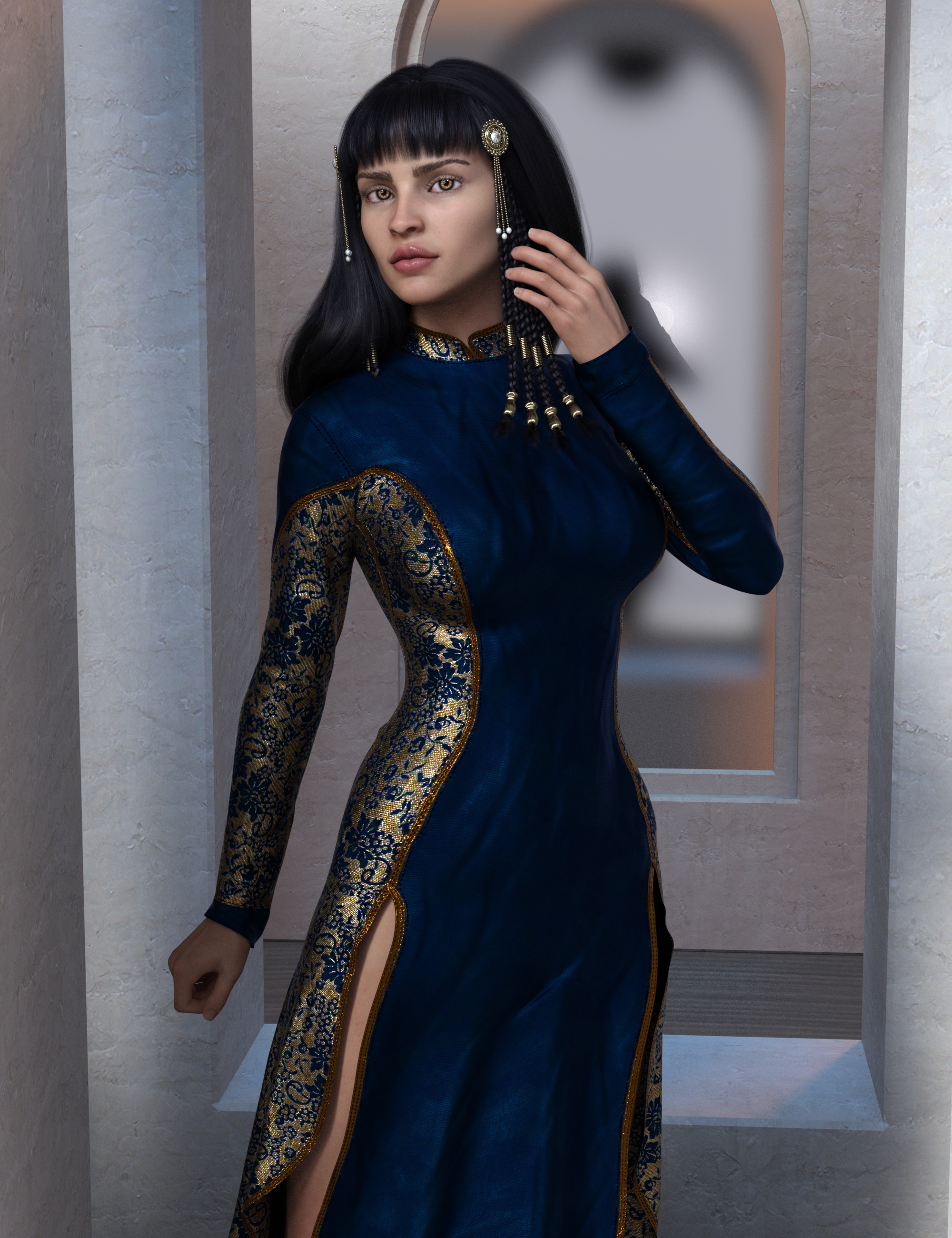 dForce Altamira Outfit for Genesis 8 and 8.1 Female_DAZ3D下载站