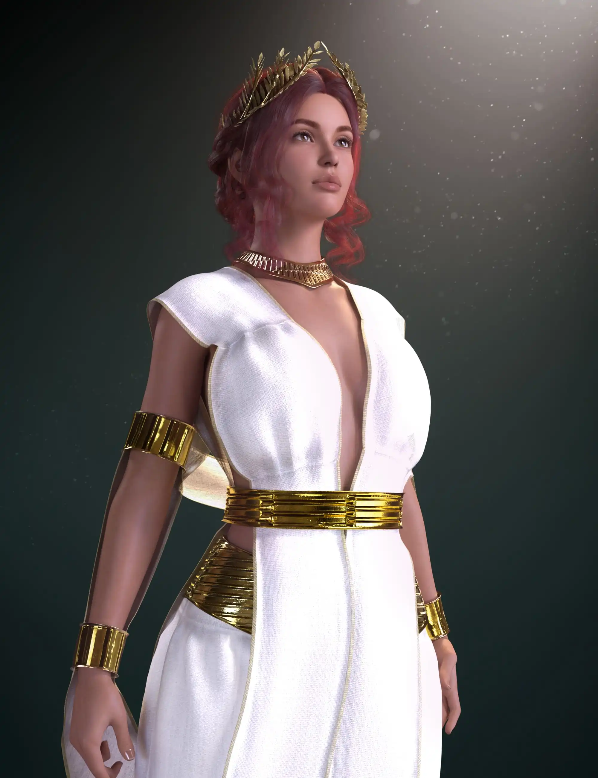 dForce Cassandra Goddess Outfit for Genesis 8 and 8.1 Females Bundle_DAZ3DDL