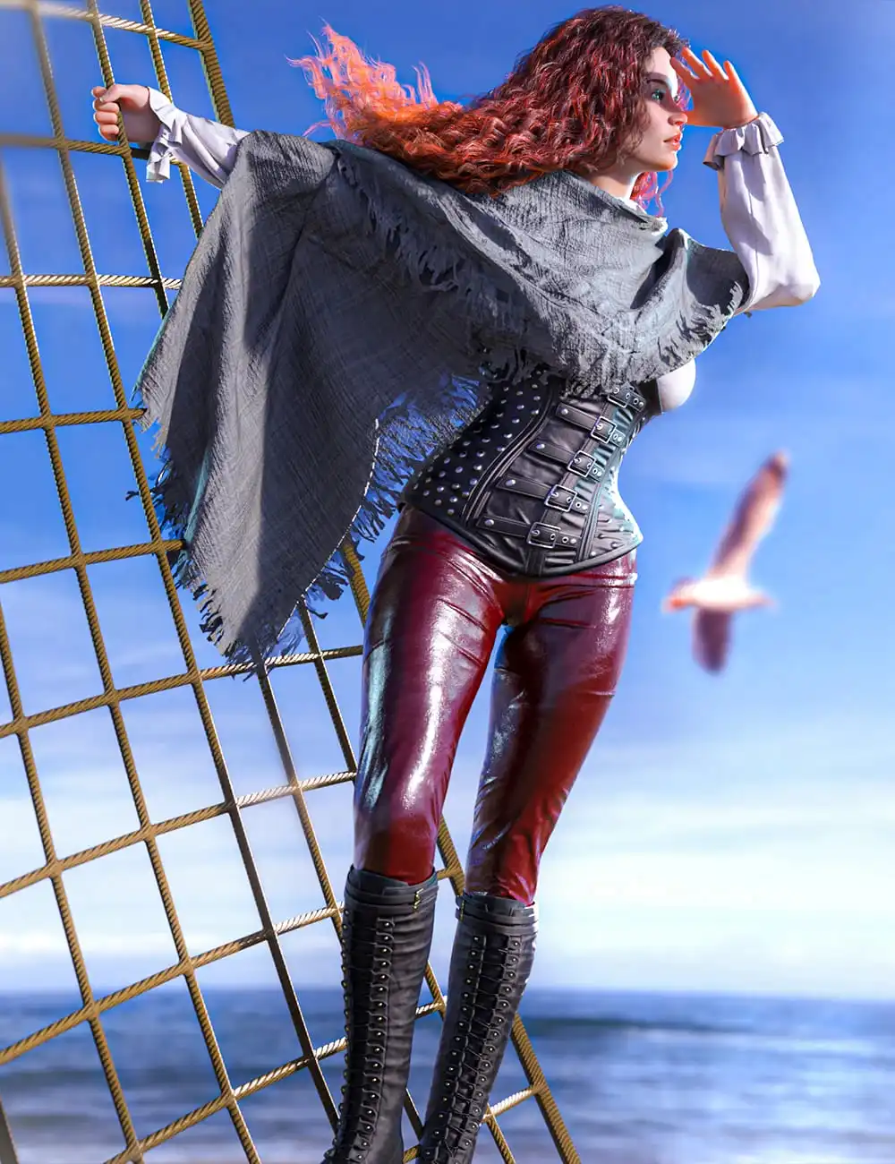 dForce Time’s Out Outfit for Genesis 8 and 8.1 Females_DAZ3D下载站