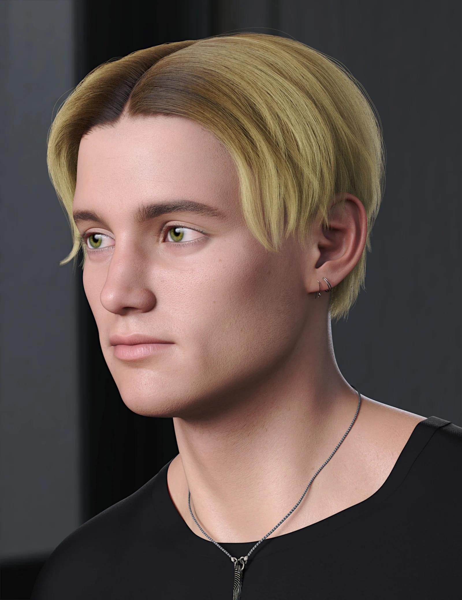 90s Boyband Hair for Genesis 8 and 8.1 Males_DAZ3D下载站