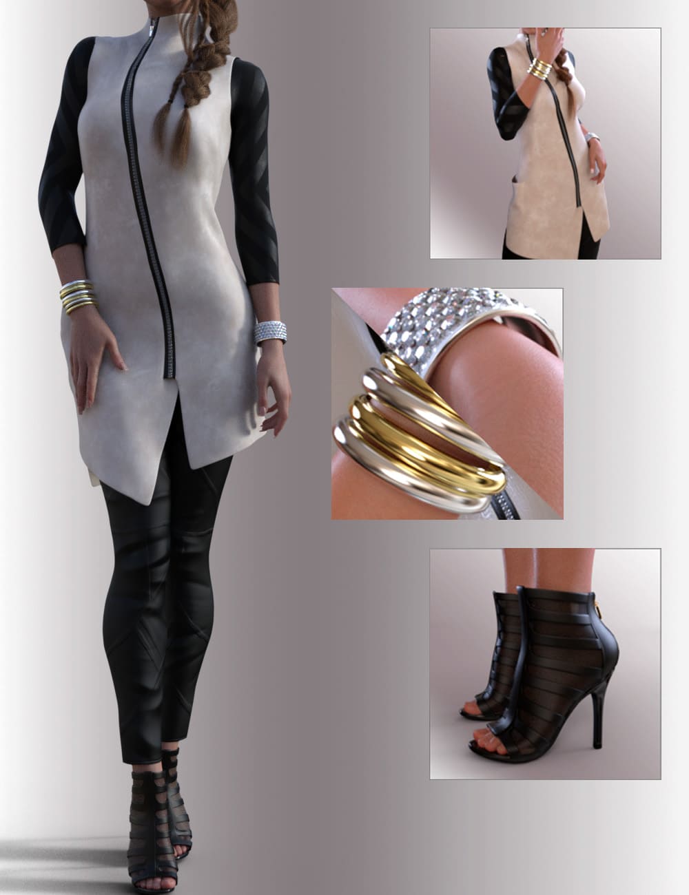dForce Kamrin Outfit for Genesis 8.1 Female_DAZ3D下载站