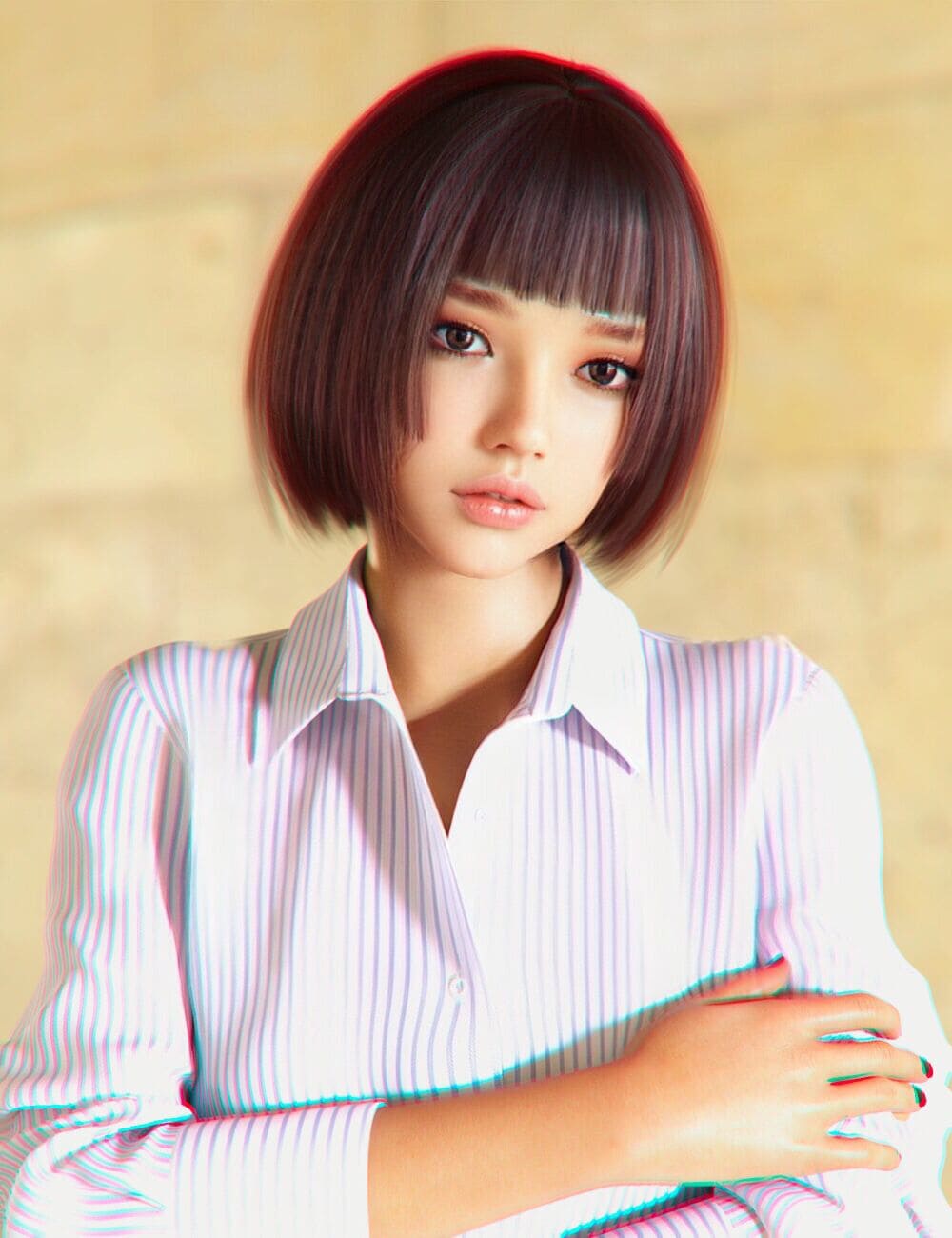 Minto Hime Bob Hair for Genesis 8 and 8.1 Females_DAZ3DDL