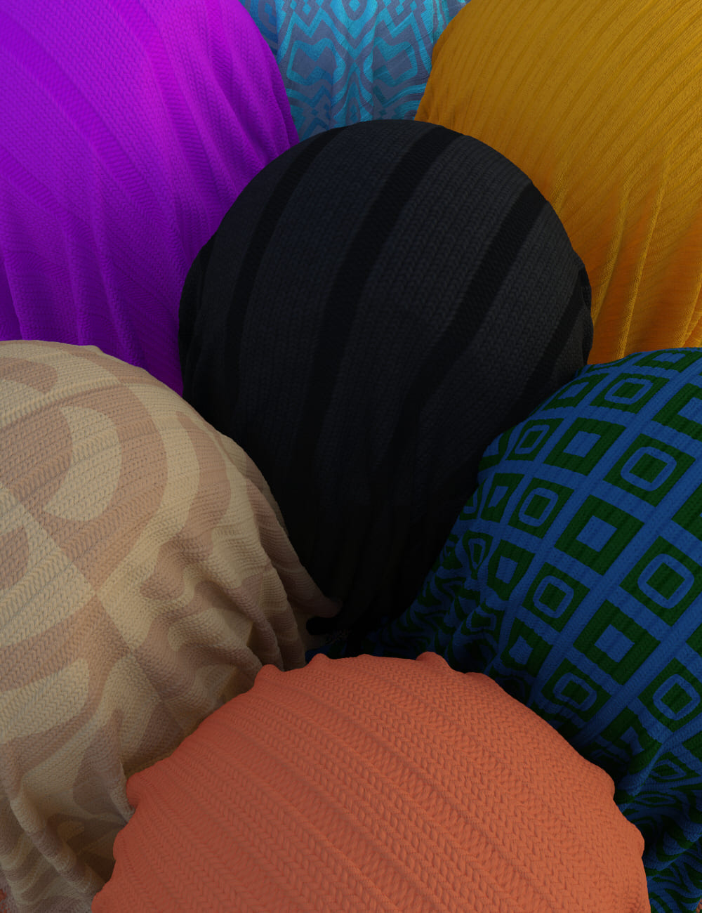 MMX Knitted Fabric Patterns 3 for Iray_DAZ3D下载站