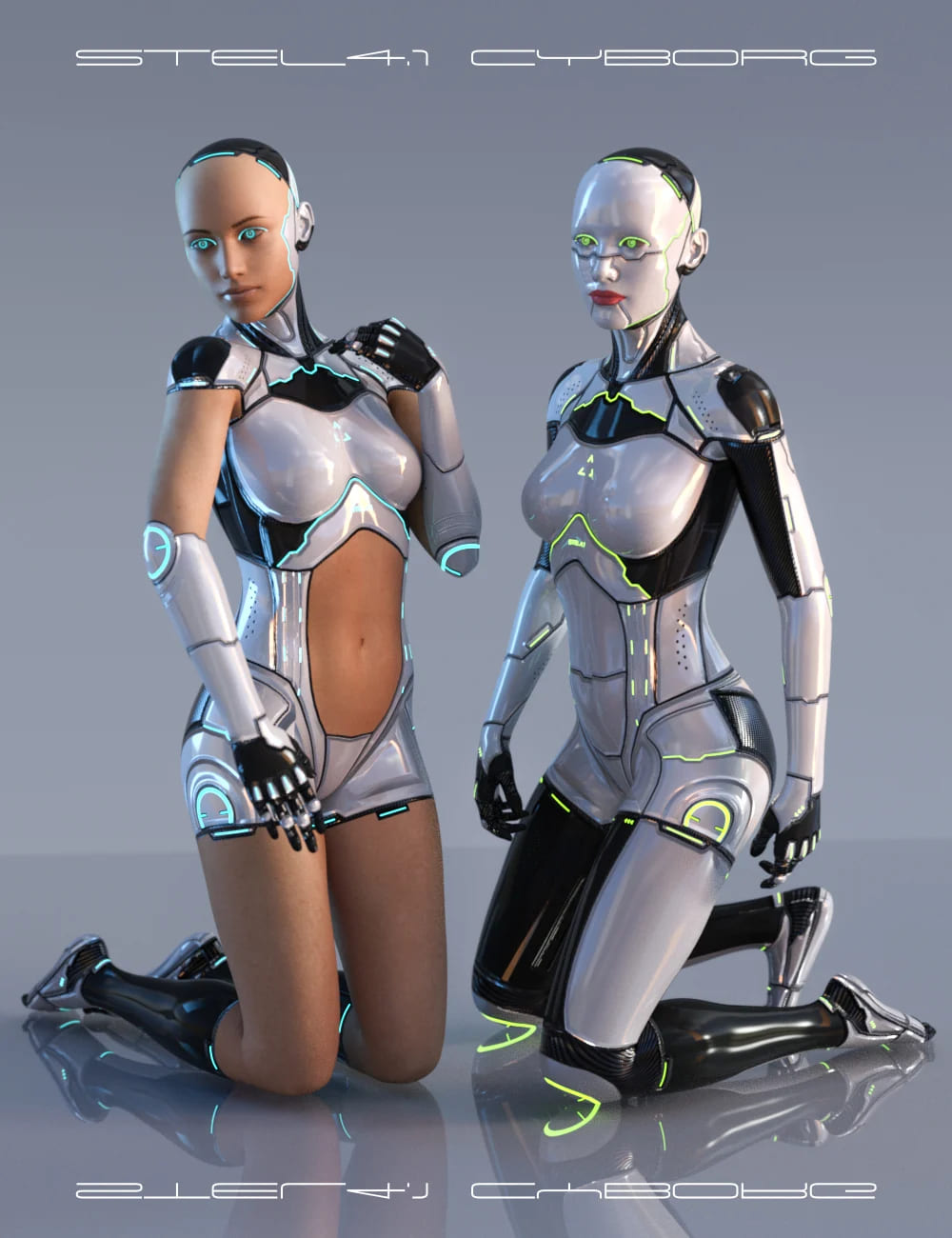 STEL4 Cyborg for Genesis 8.1 Females_DAZ3D下载站