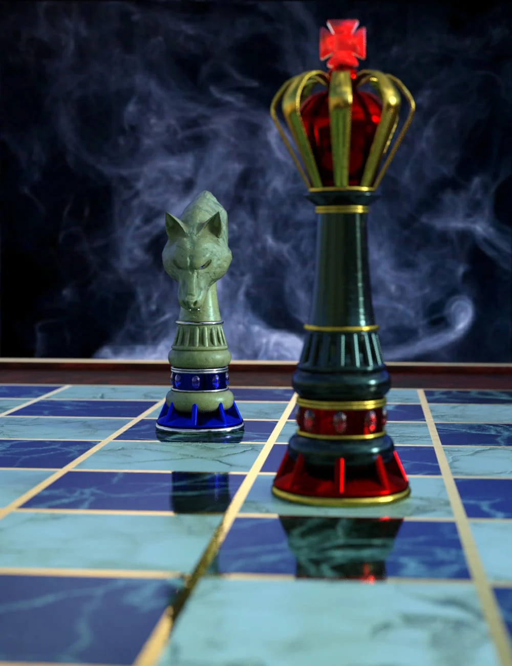 Checkmate Chess Set_DAZ3D下载站