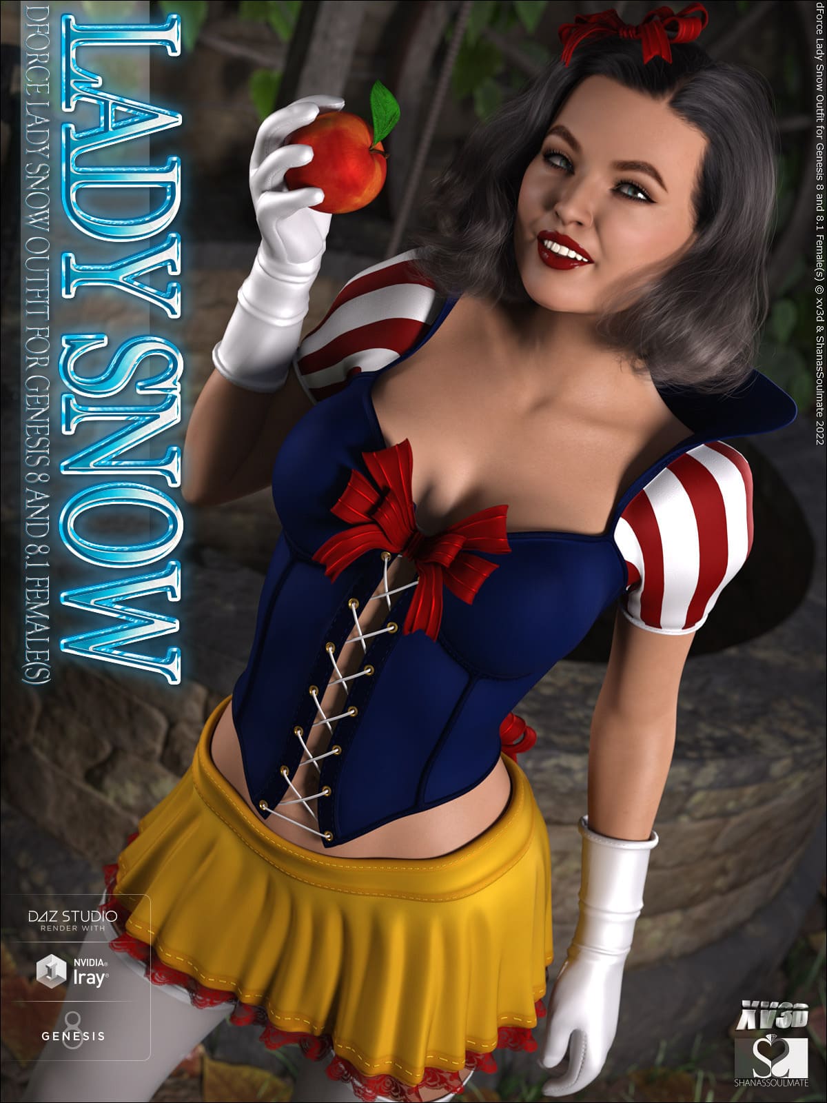dForce LadySnow Outfit for Genesis 8 and 8.1 Female(s)_DAZ3DDL