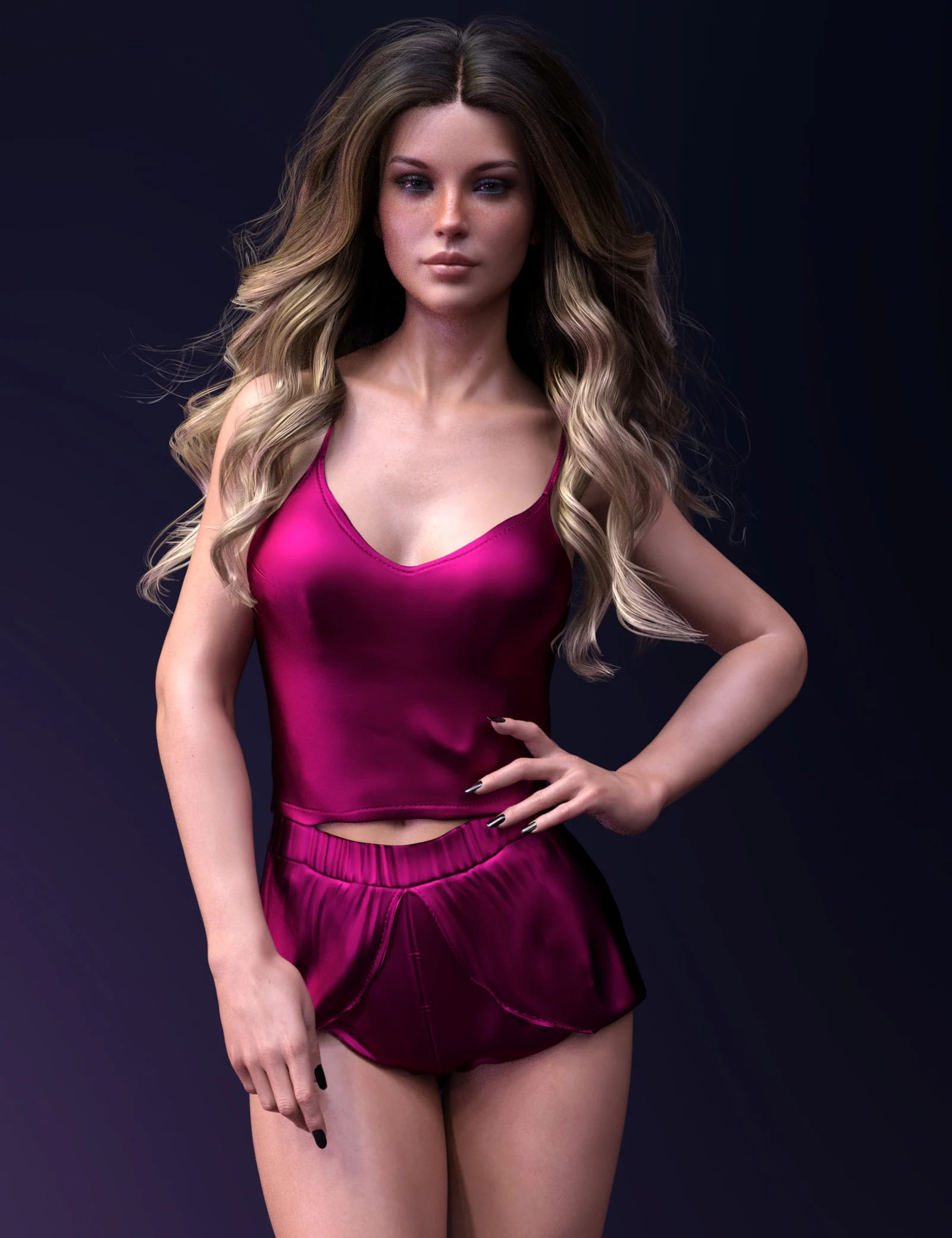 dForce X-Fashion Lune Pajamas for Genesis 8 and 8.1 Females Bundle_DAZ3DDL
