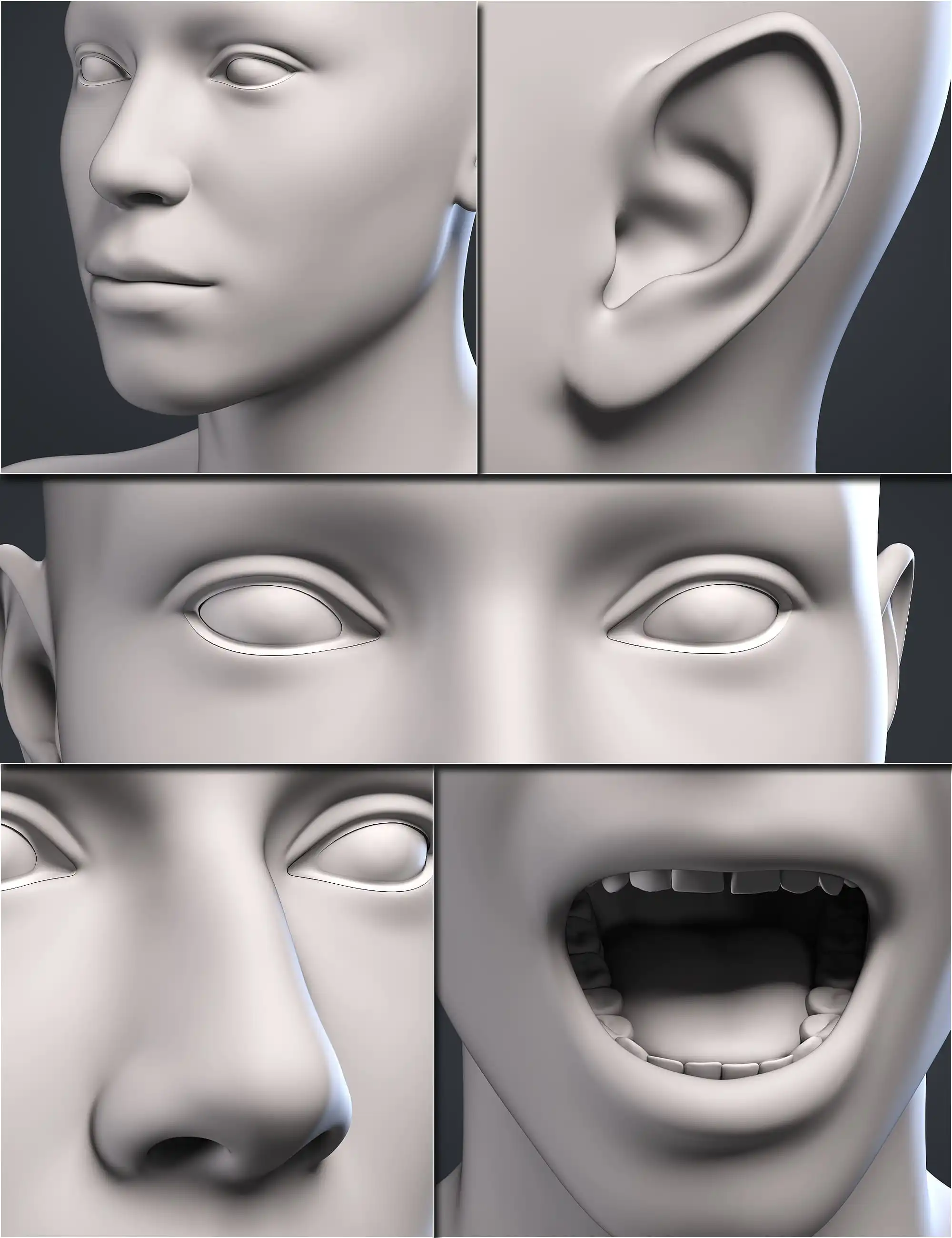 Genesis 9 Head Shapes_DAZ3D下载站