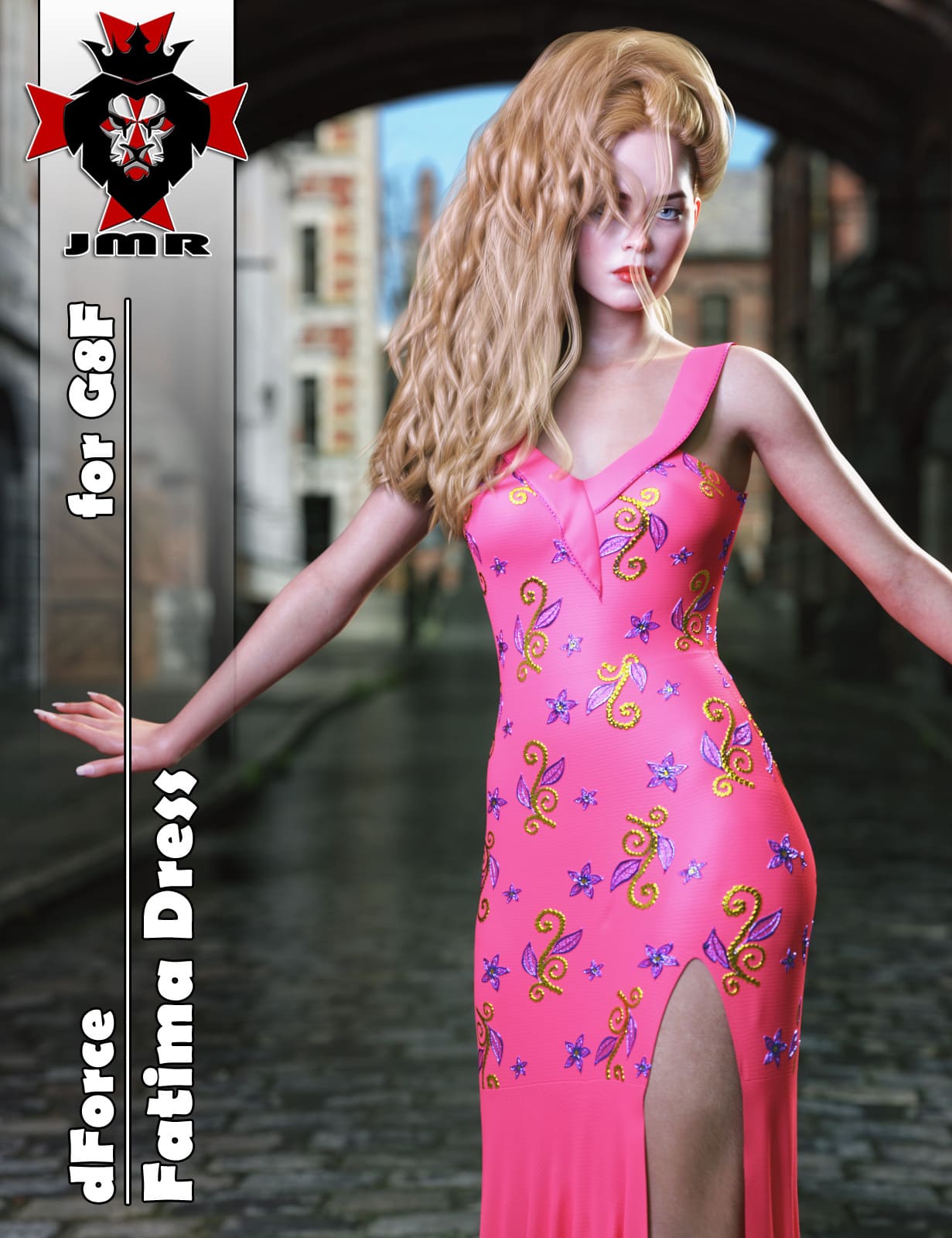 JMR dForce Fatima Dress for G8F_DAZ3D下载站