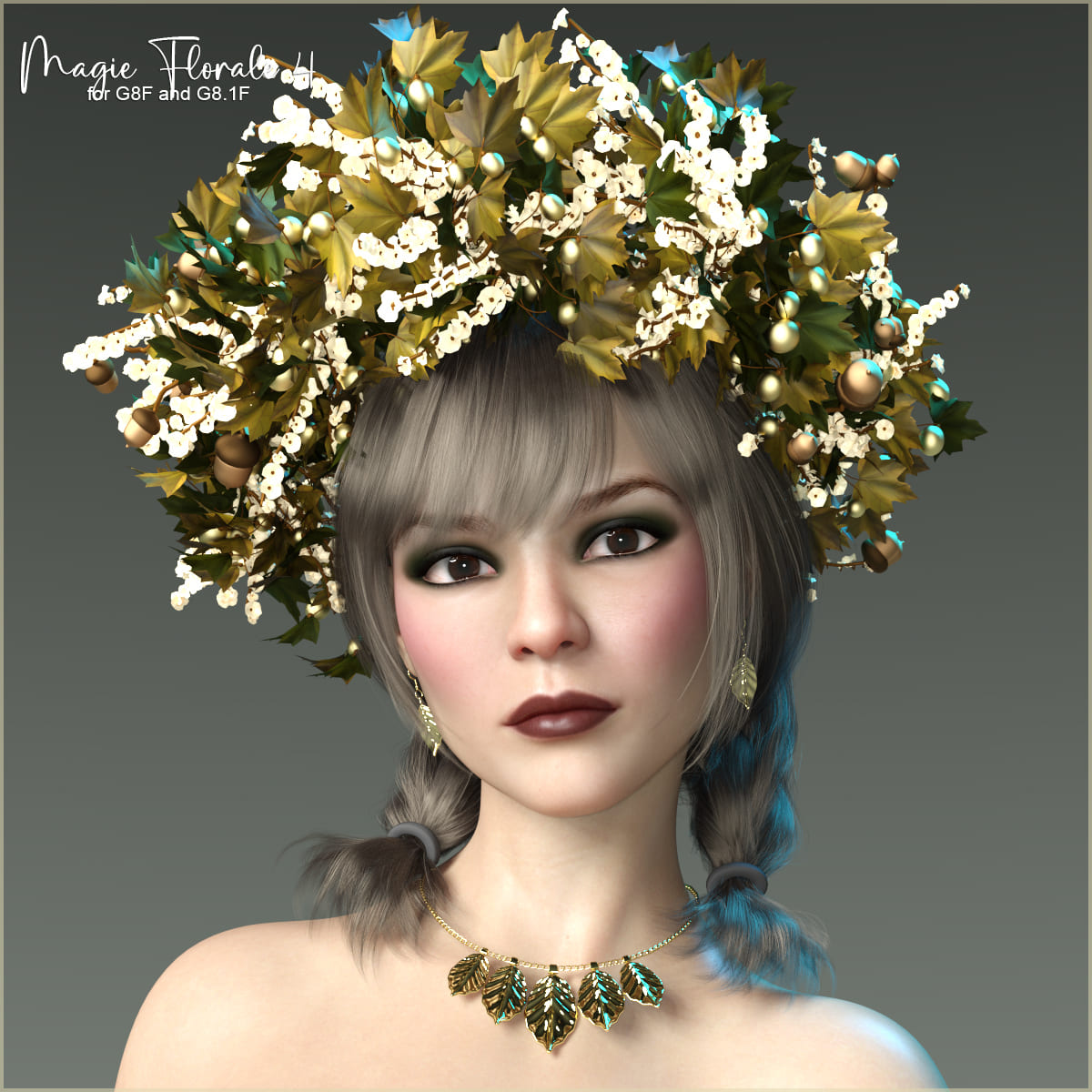 Magie Florale 4 for G8 and G8.1 Females_DAZ3D下载站