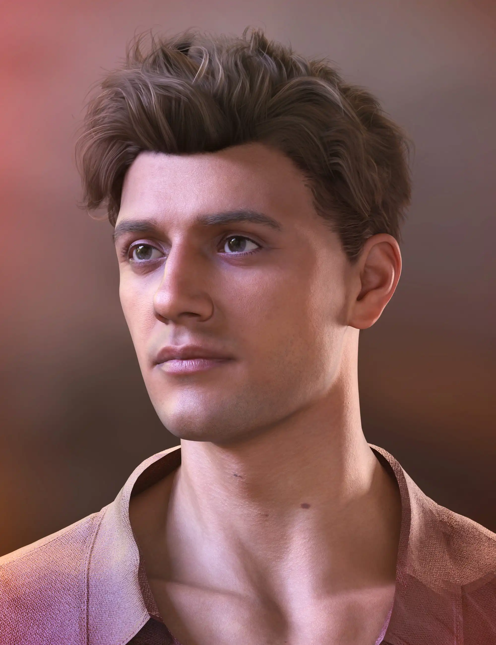 Marty Mane Hair for Genesis 8 Male and Genesis 9_DAZ3DDL