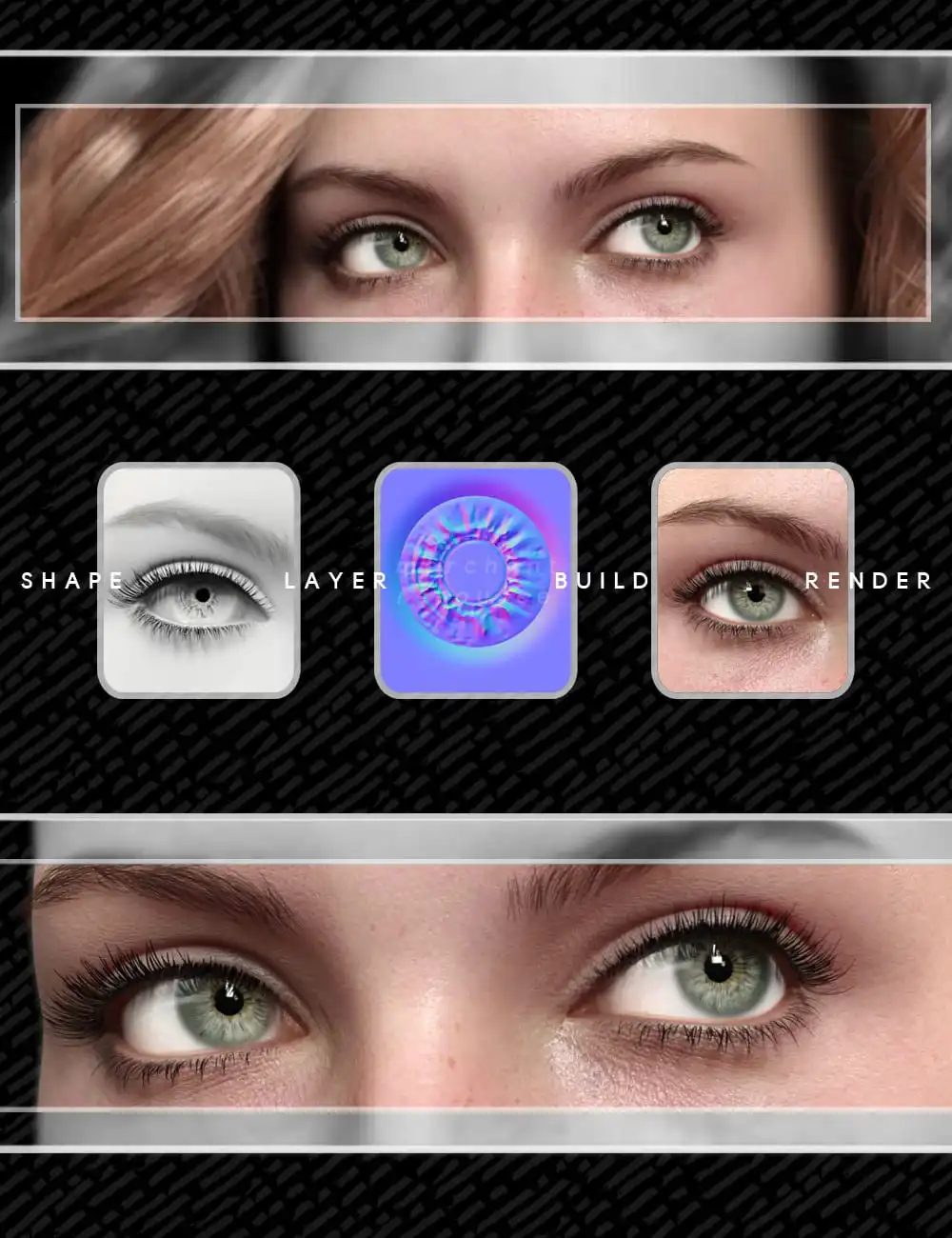 Natural Eyes 9 Merchant Resource for Genesis 9_DAZ3D下载站