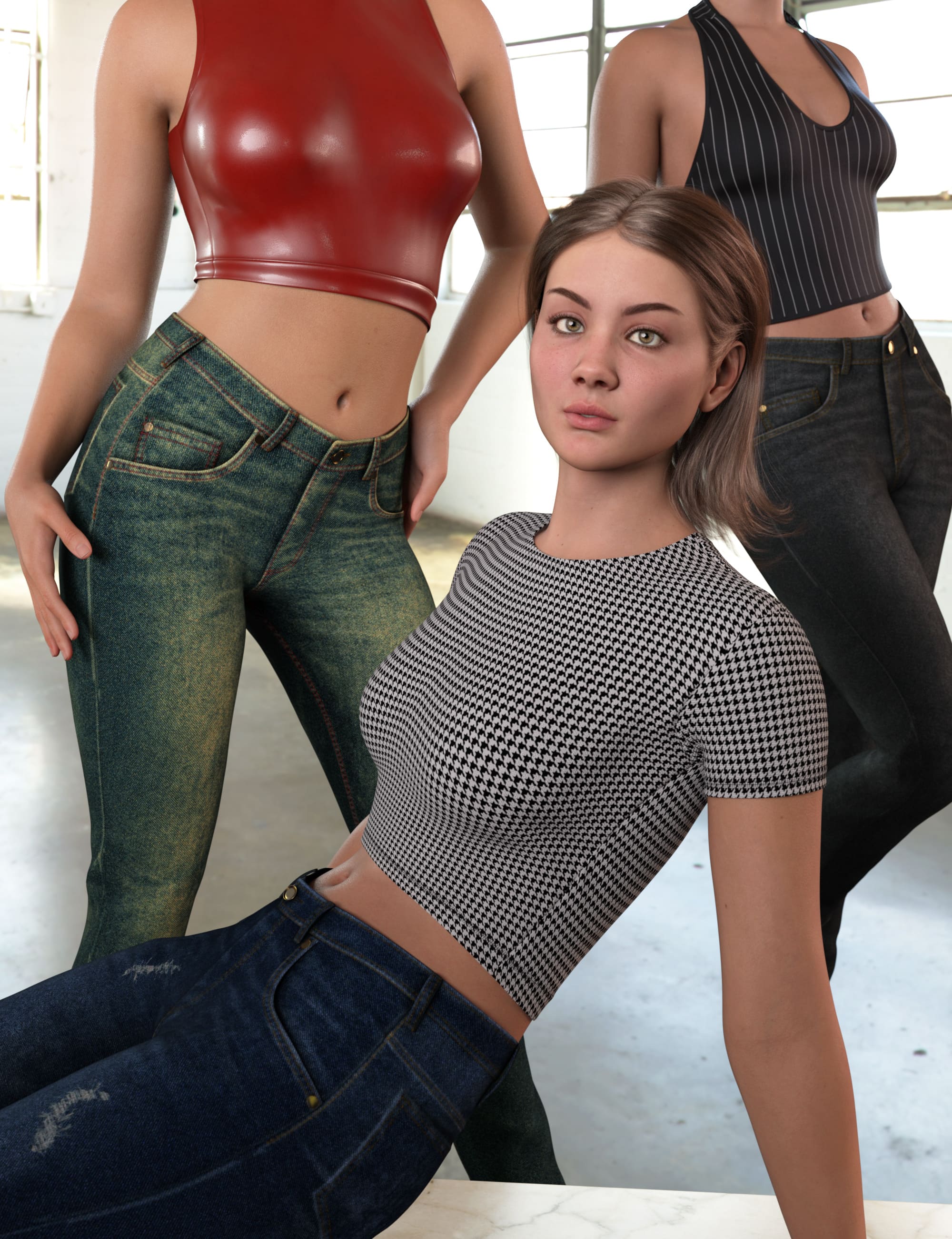 Texture Expansion for 10-in-1 Casual Wardrobe for Genesis 9_DAZ3D下载站