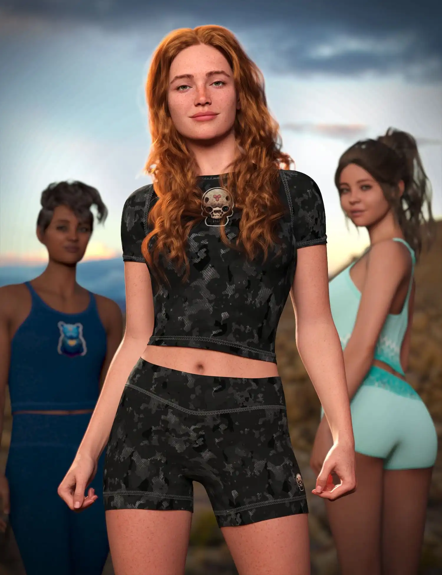 Yoga Girl for Mango Movement Collection for Genesis 9_DAZ3D下载站