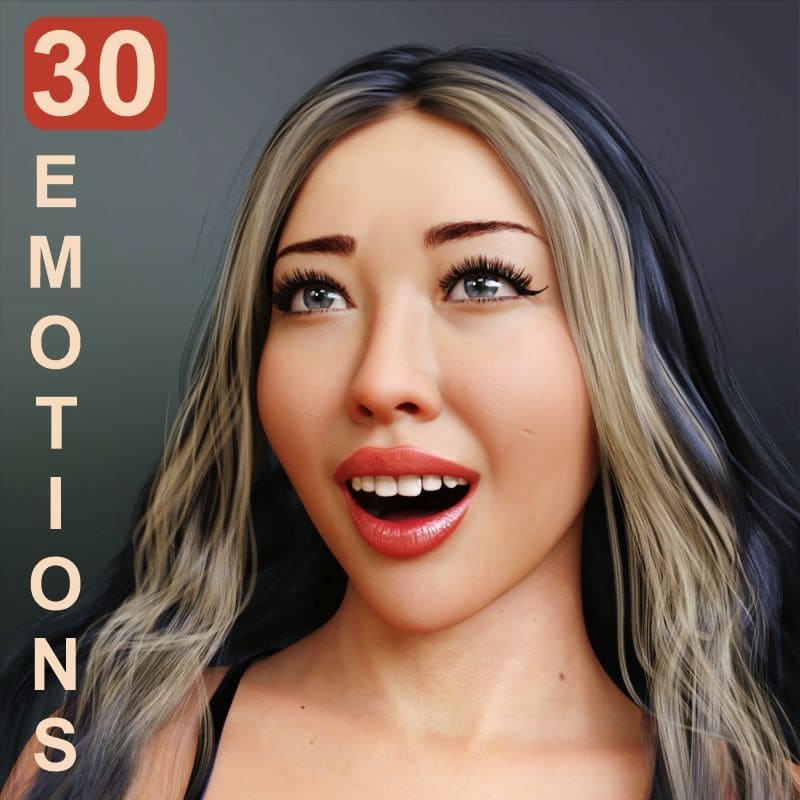Chinese Model Emotions for G8F_DAZ3D下载站