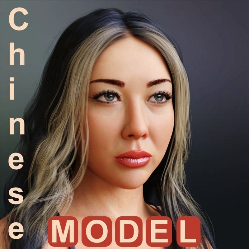 Chinese Model for G8F_DAZ3D下载站