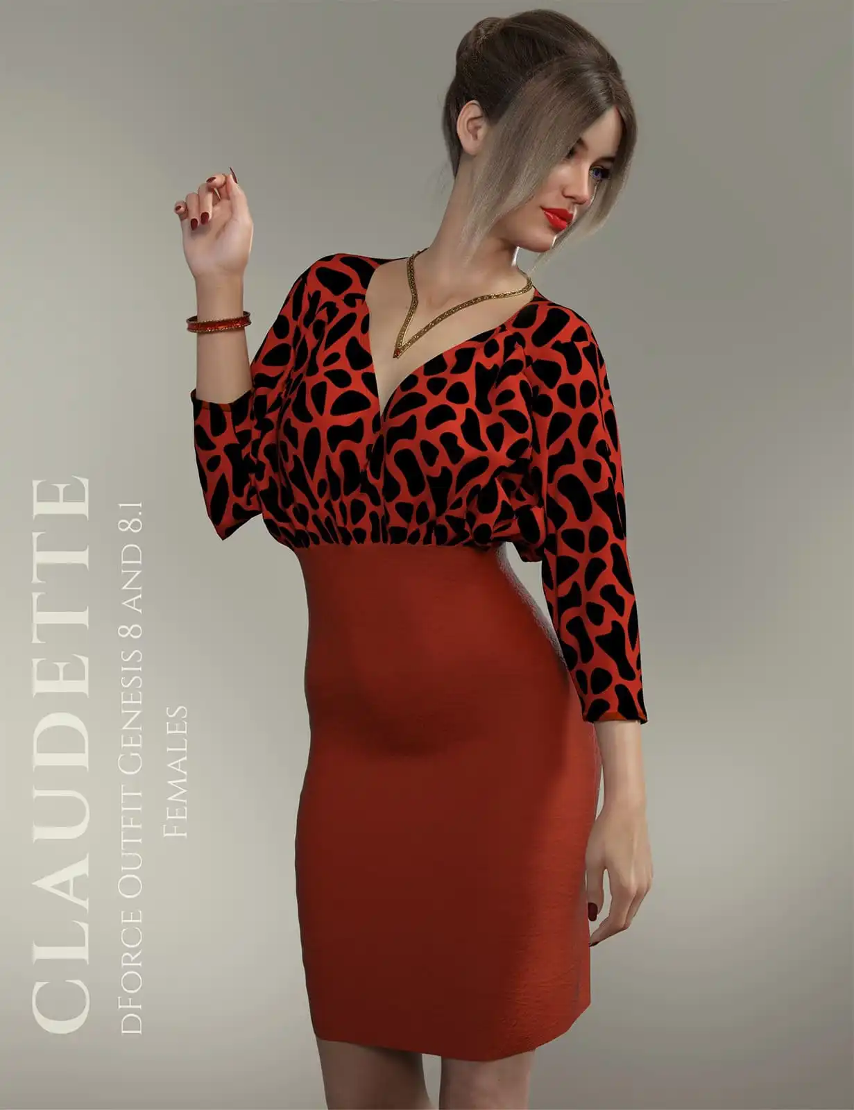 dForce Claudette Outfit for Genesis 8 & 8.1 Females_DAZ3DDL