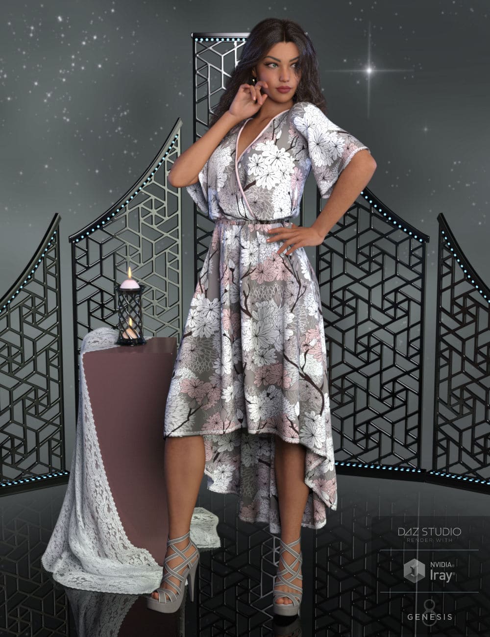 dForce Roxanne Outfit for Genesis 8 Female(s)_DAZ3D下载站