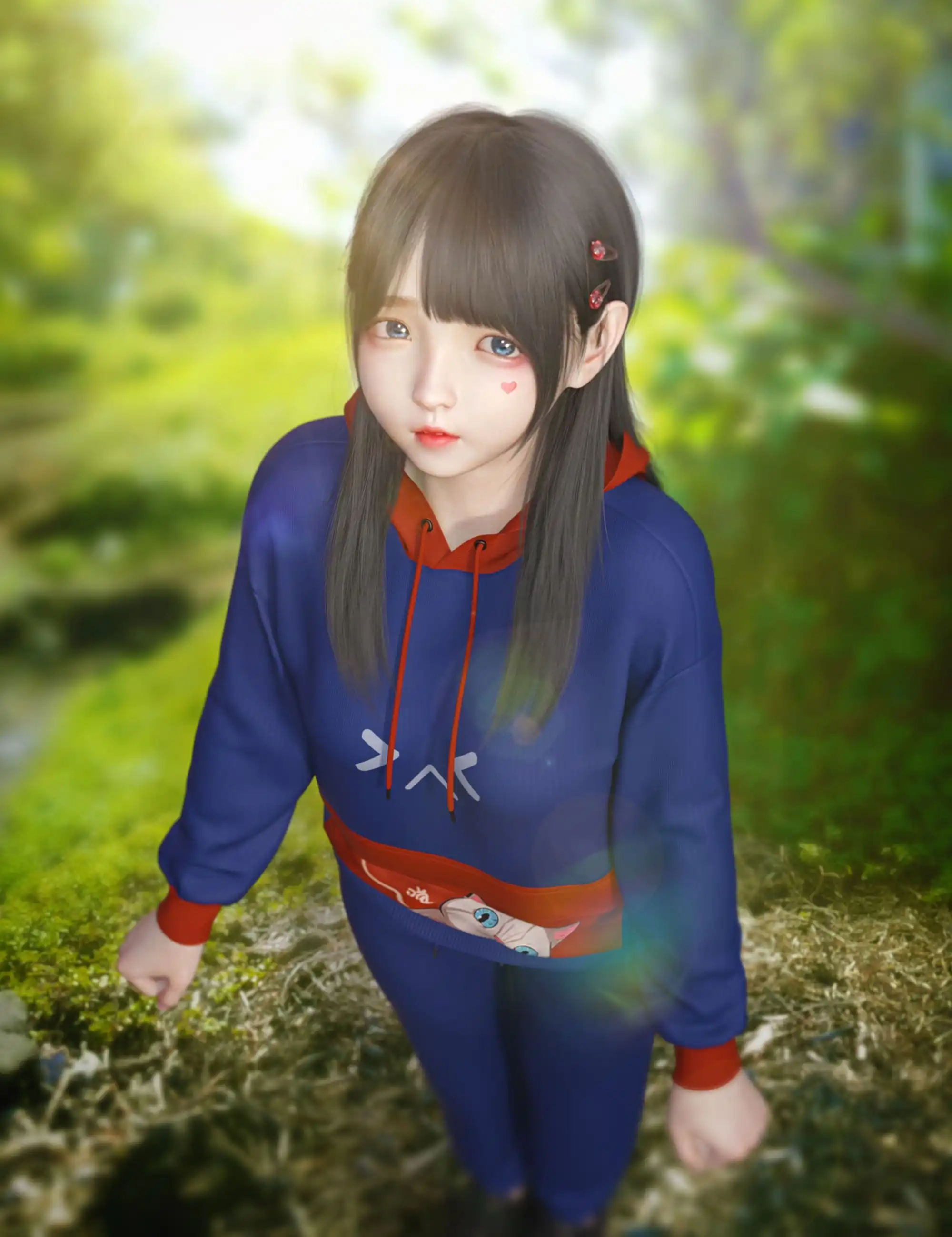dForce SU Hoodies Suit for Genesis 8 and 8.1 Females and Genesis 9_DAZ3DDL