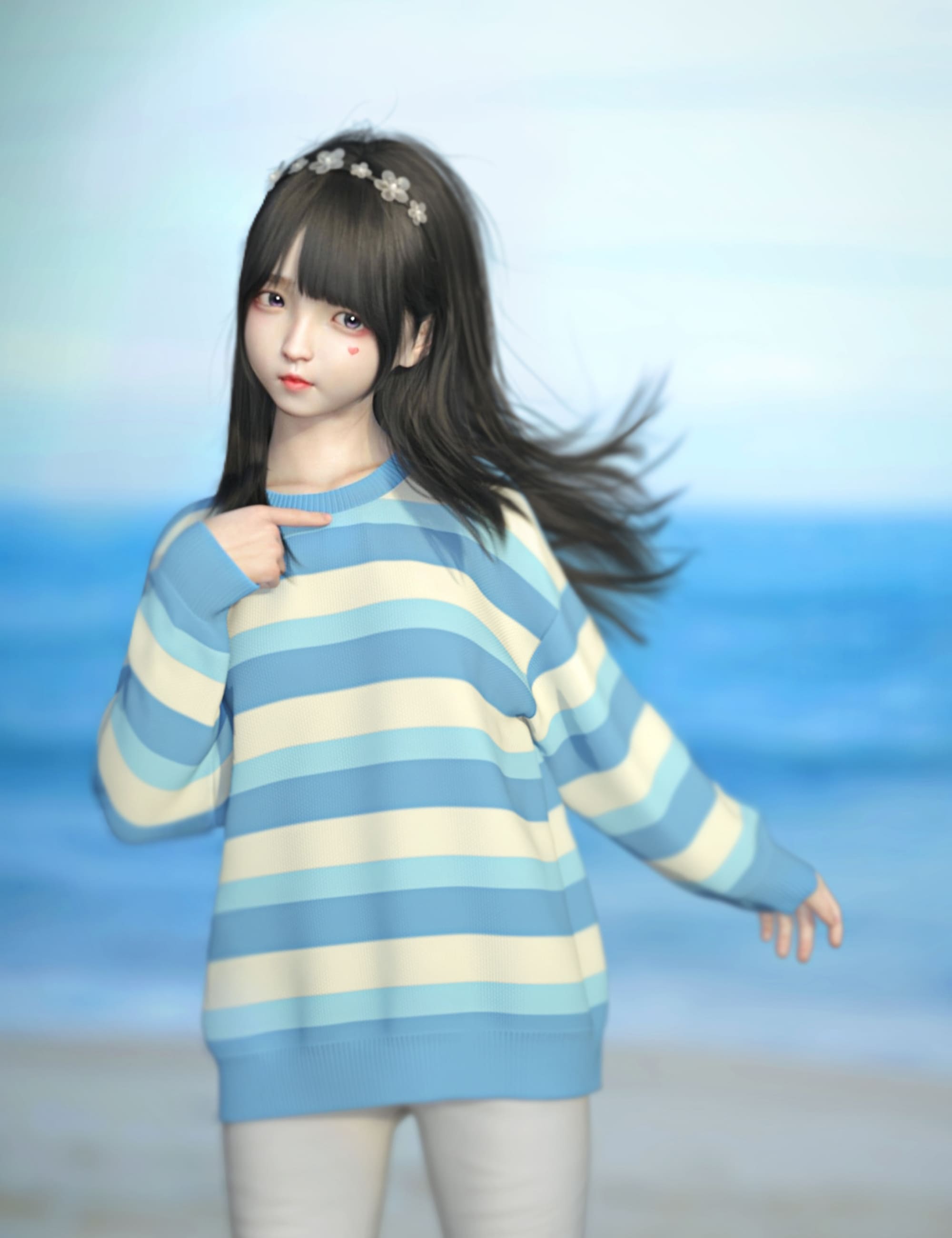 dForce SU Sweater Suit for Genesis 8 and 8.1 Females and Genesis 9_DAZ3DDL