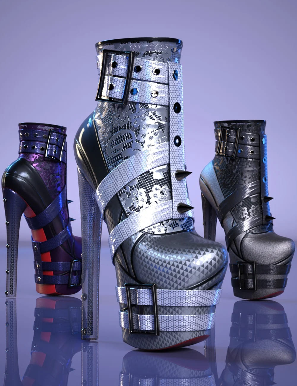 HM Almira Boots Add-On Textures_DAZ3DDL