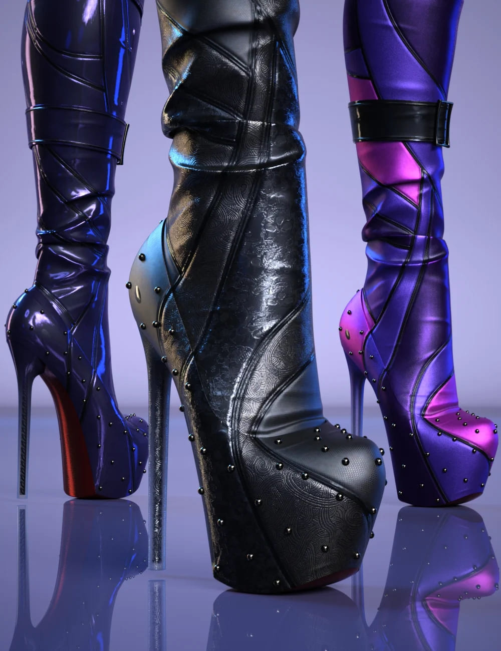 HM Zarinah Boots Add-On Textures_DAZ3D下载站