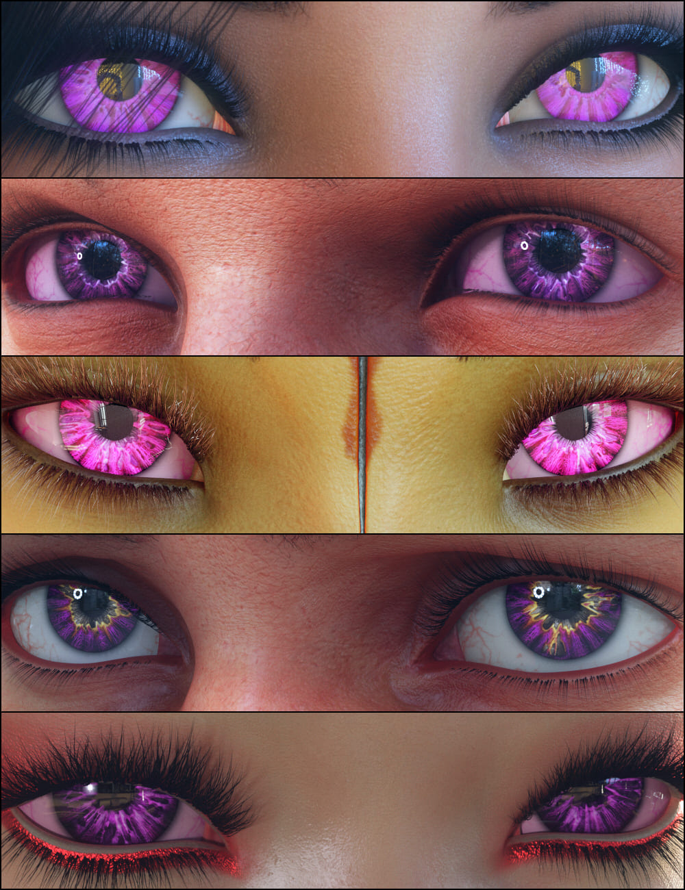 MMX Beautiful Eyes 12 for Genesis 3, 8, and 8.1_DAZ3D下载站