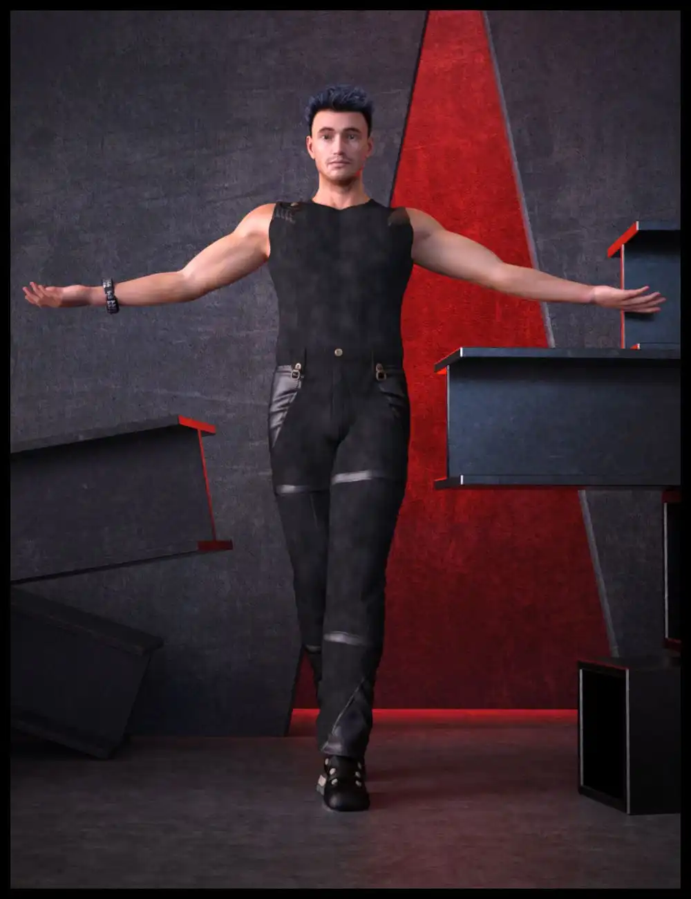 PunkRaveM Outfit for Genesis 8.1 Male_DAZ3DDL