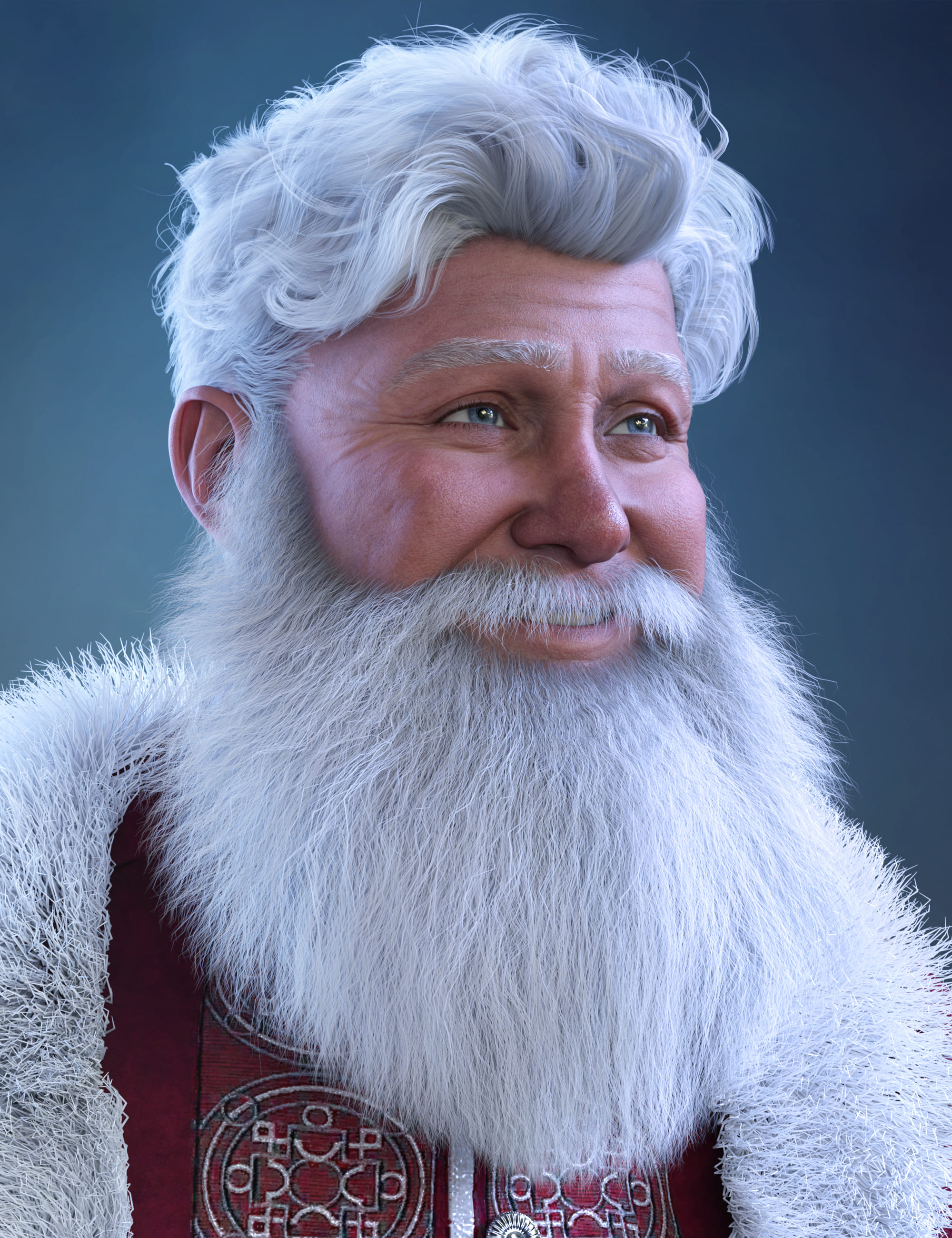 Santa Claus Beard for Genesis 9_DAZ3DDL