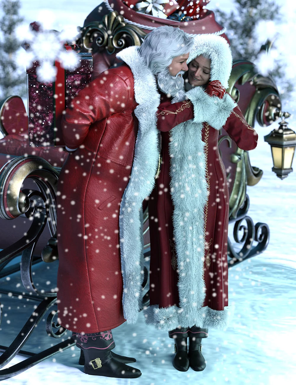 The Clauses Poses for Minerva 9 and Nikolai 9_DAZ3DDL