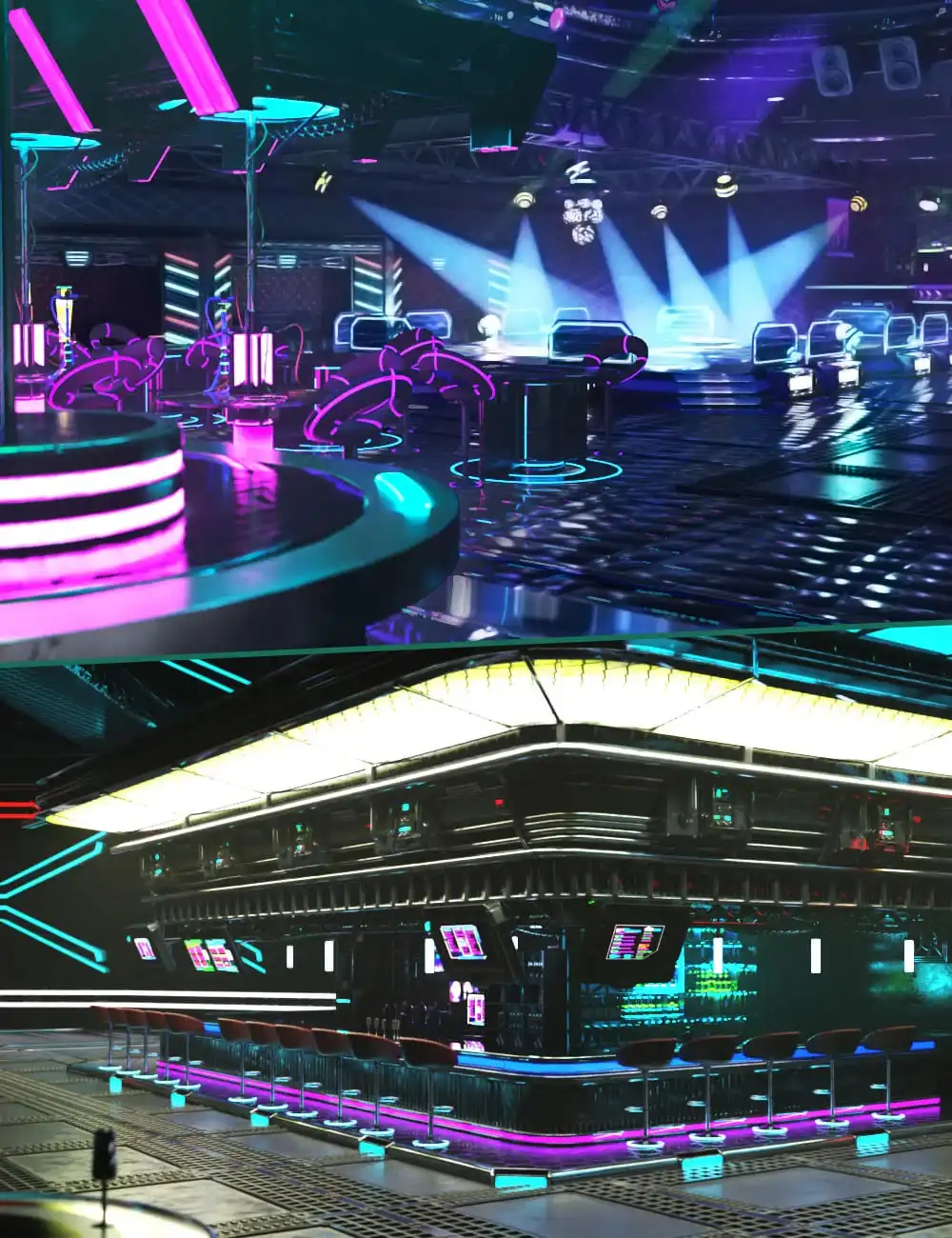 XI Futuristic Nightclub_DAZ3D下载站
