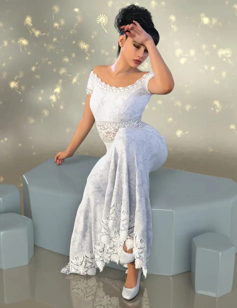 dForce Alexis Outfit for Genesis 9_DAZ3D下载站