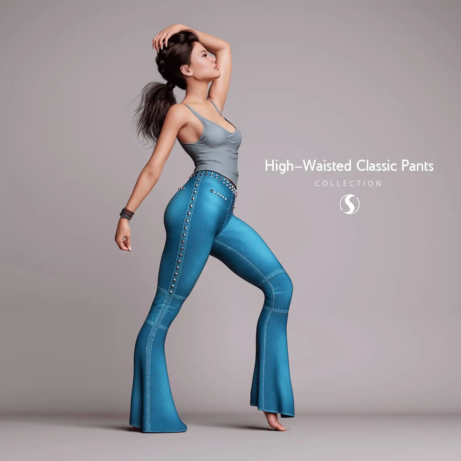 dForce High Waisted Classic Pants G8-8.1F_DAZ3DDL