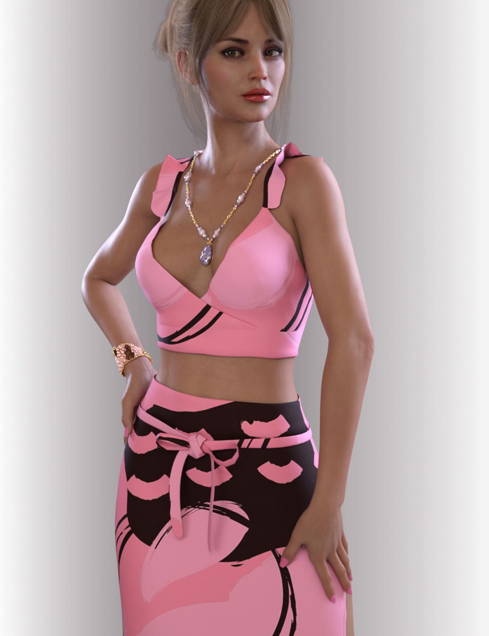 dForce Zara Homewear for Genesis 8.1 Females_DAZ3D下载站