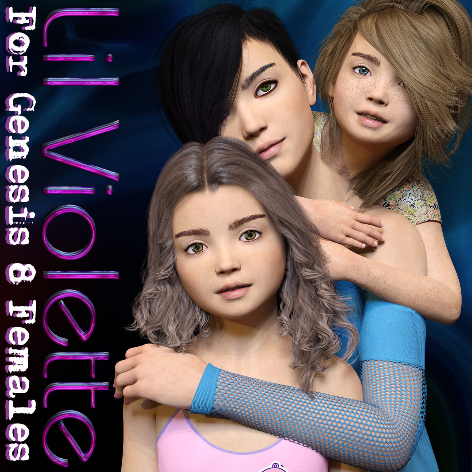Lil Violette for Genesis 8 Females_DAZ3D下载站