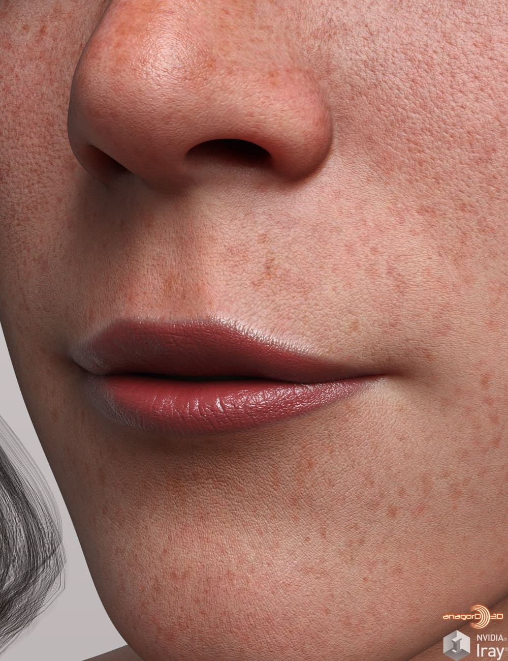Small Lips Morphs for Genesis 9 Vol 1_DAZ3D下载站